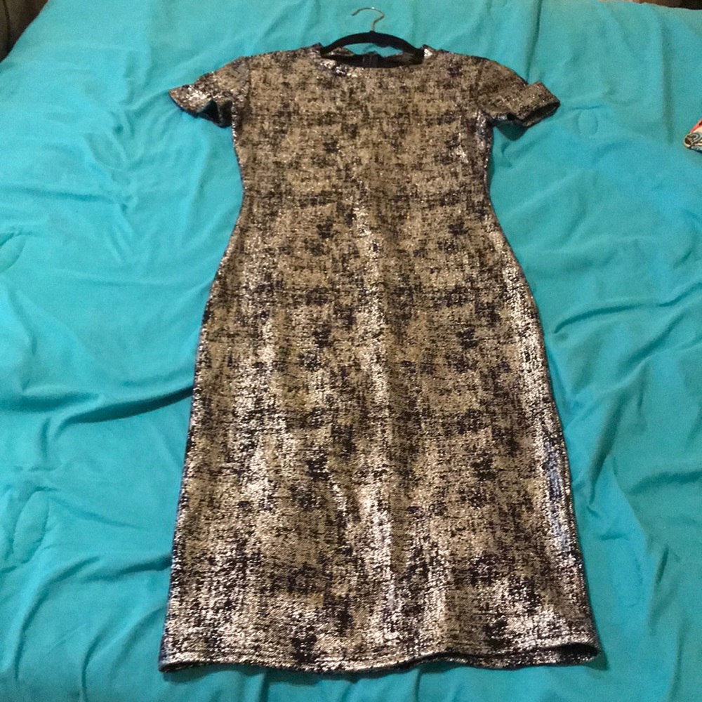 Metallic bodycon dress